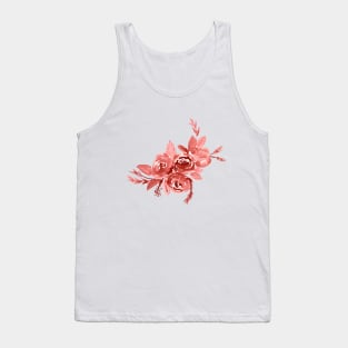 red watercolor roses Tank Top